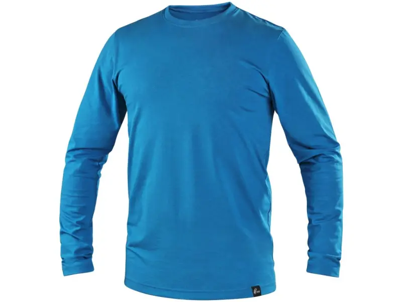 Tričko CXS SIMON, dlouhý rukáv, azurově modré, vel. 3XL