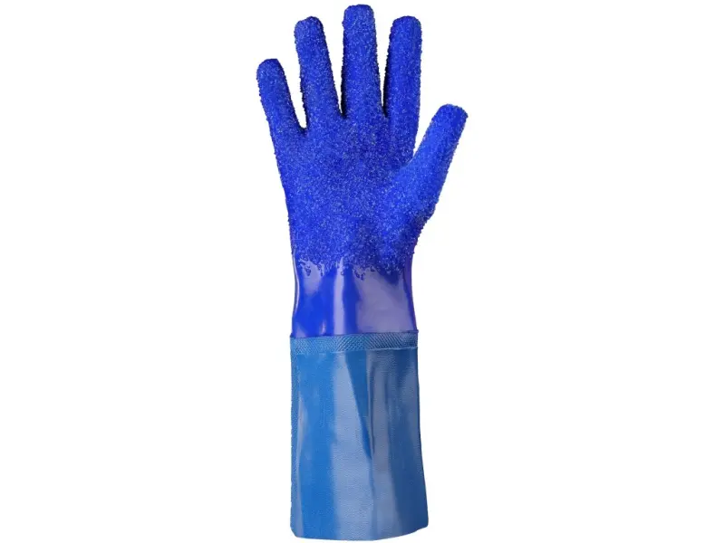 Rukavice CXS FISO, máčené v PVC, zdrsněný povrch