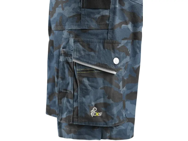 Kraťasy CXS STRETCH, pánské, maskáčové modré, vel. 54 Kraťasy CXS STRETCH, pánské, maskáčové modré, vel. 54